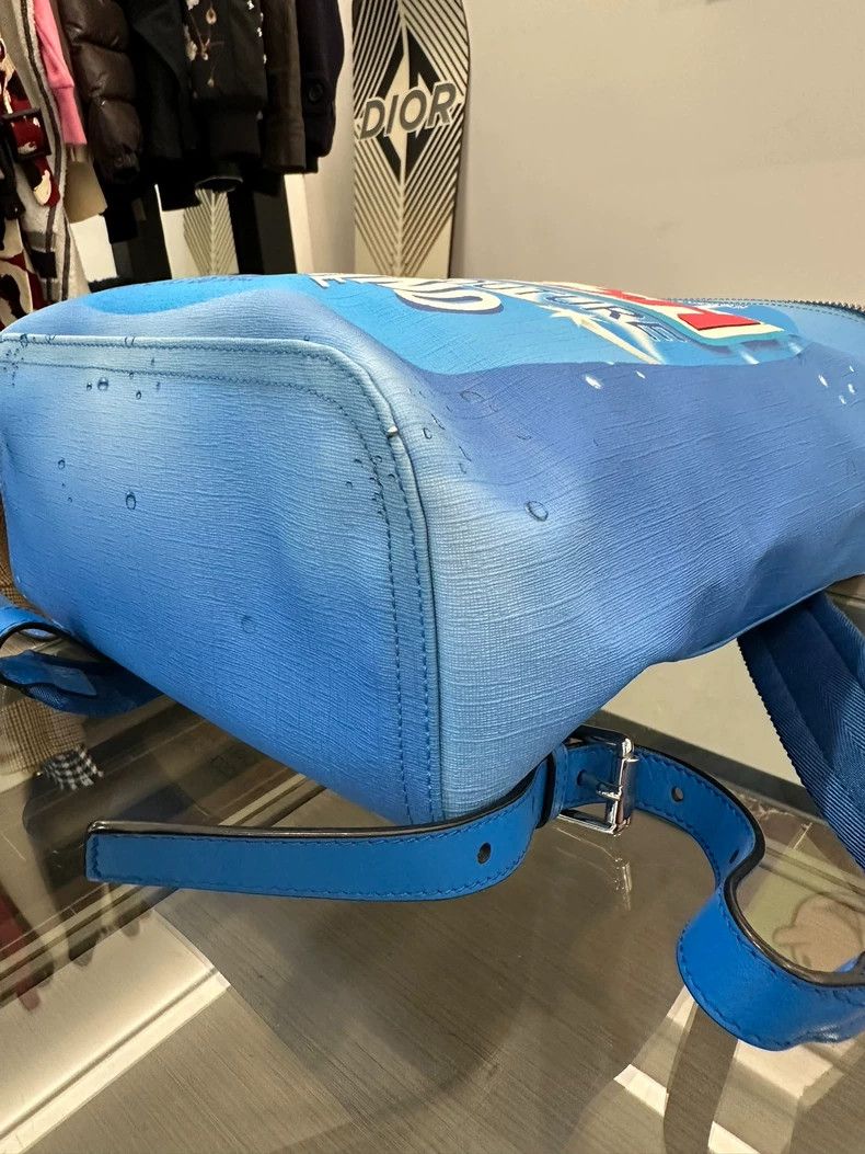 Moschino Moschino Blue Shoulder Backpack with Detailing Size ONE SIZE - 6 Thumbnail