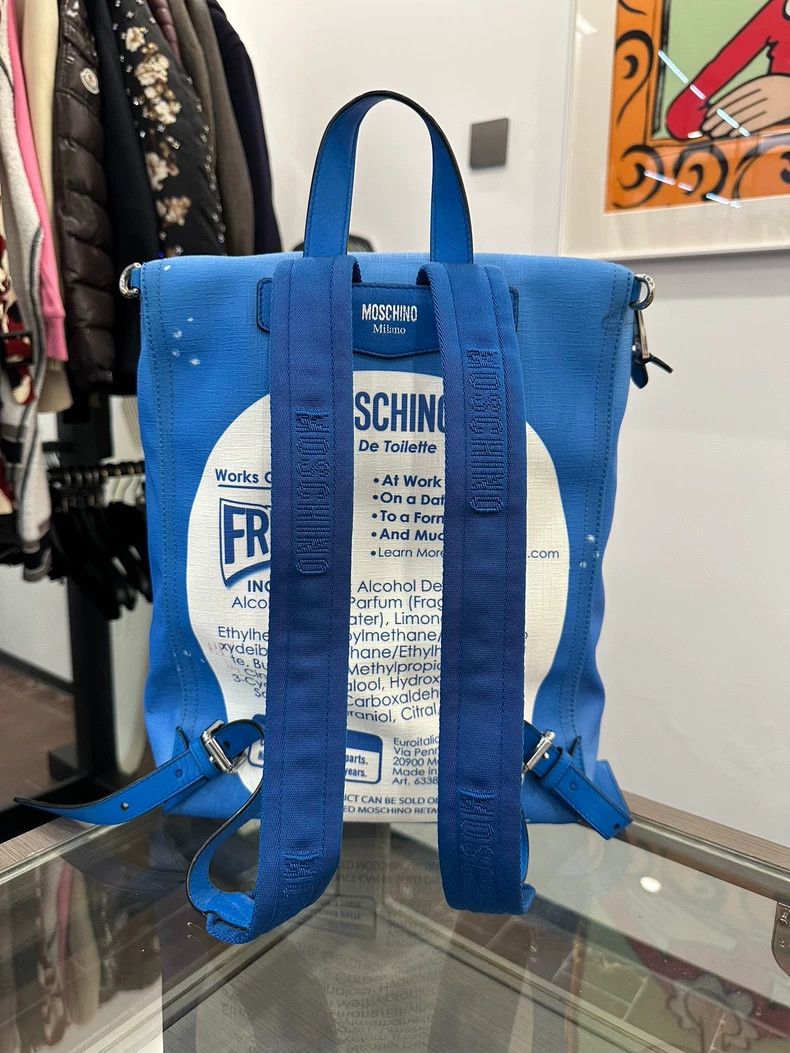 Moschino Moschino Blue Shoulder Backpack with Detailing Size ONE SIZE - 2 Thumbnail