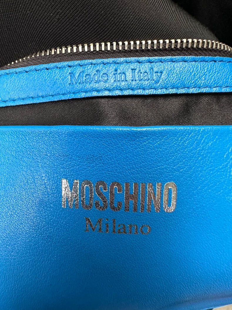 Moschino Moschino Blue Shoulder Backpack with Detailing Size ONE SIZE - 8 Thumbnail