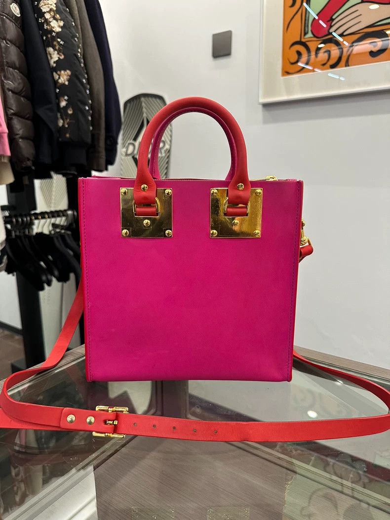 Sophie Hulme Sophie Hulme Red Pink Shoulder Bag Size ONE SIZE - 2 Thumbnail
