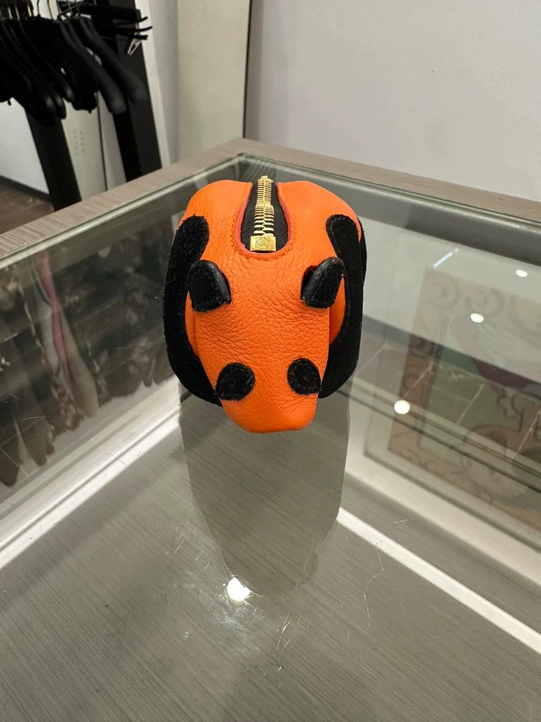 Loewe Loewe Panda Coin Purse Orange Black Size ONE SIZE - 2 Thumbnail