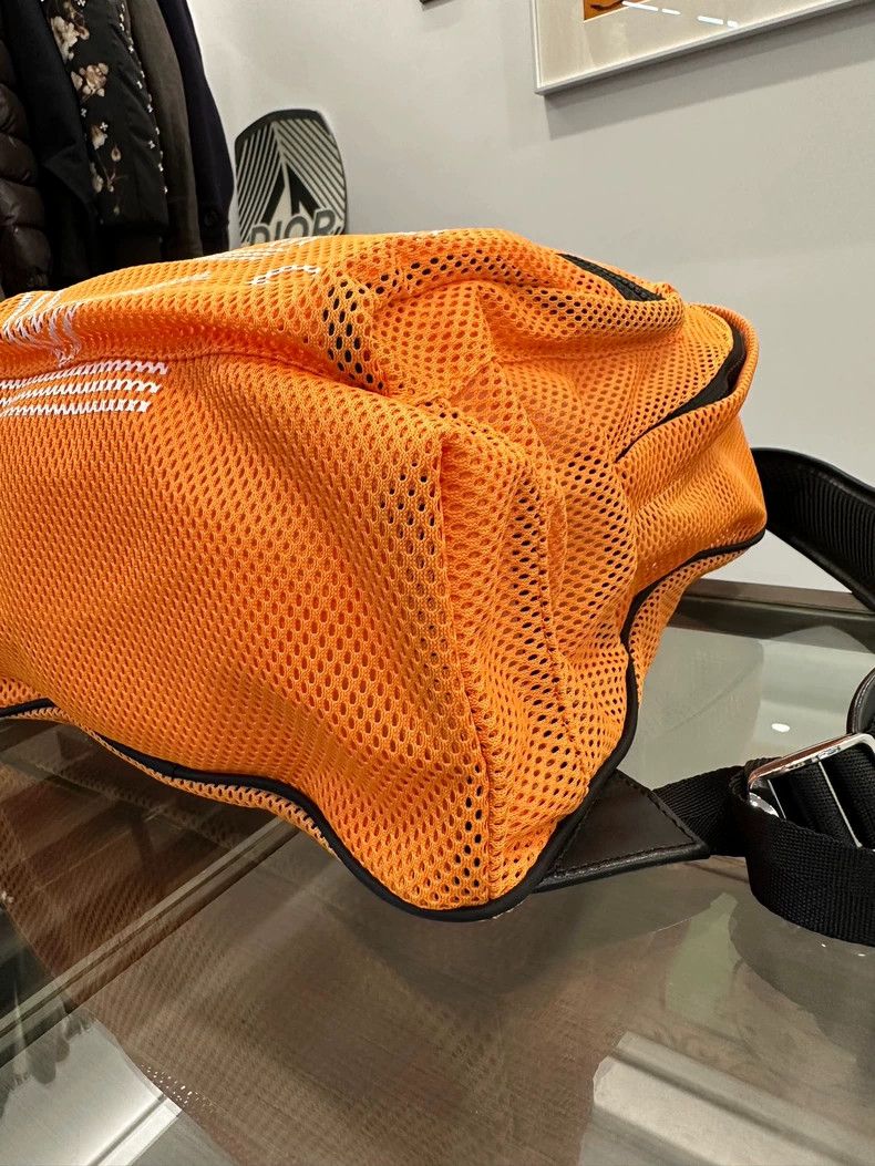 Kenzo Kenzo Orange Logo Mesh Backpack 28cm Size ONE SIZE - 6 Thumbnail