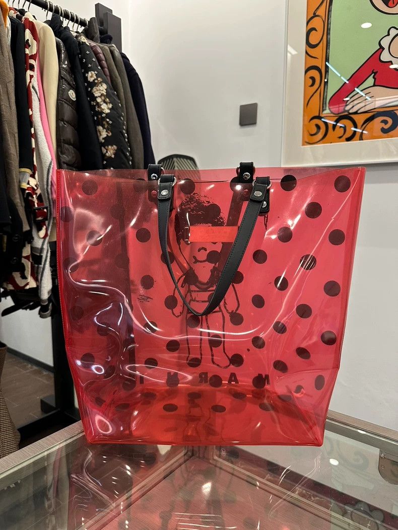 Marni Marni Black Polka Dot Transparent Tote Bag Size ONE SIZE - 2 Thumbnail