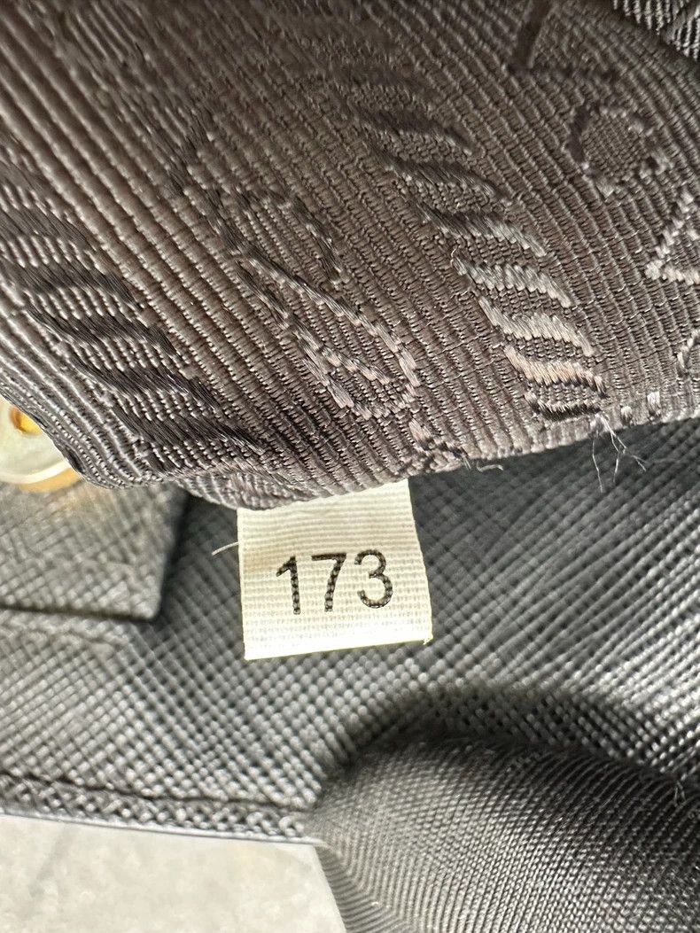Prada Prada Black Saffiano Leather Shoulder Bag Size ONE SIZE - 9 Thumbnail