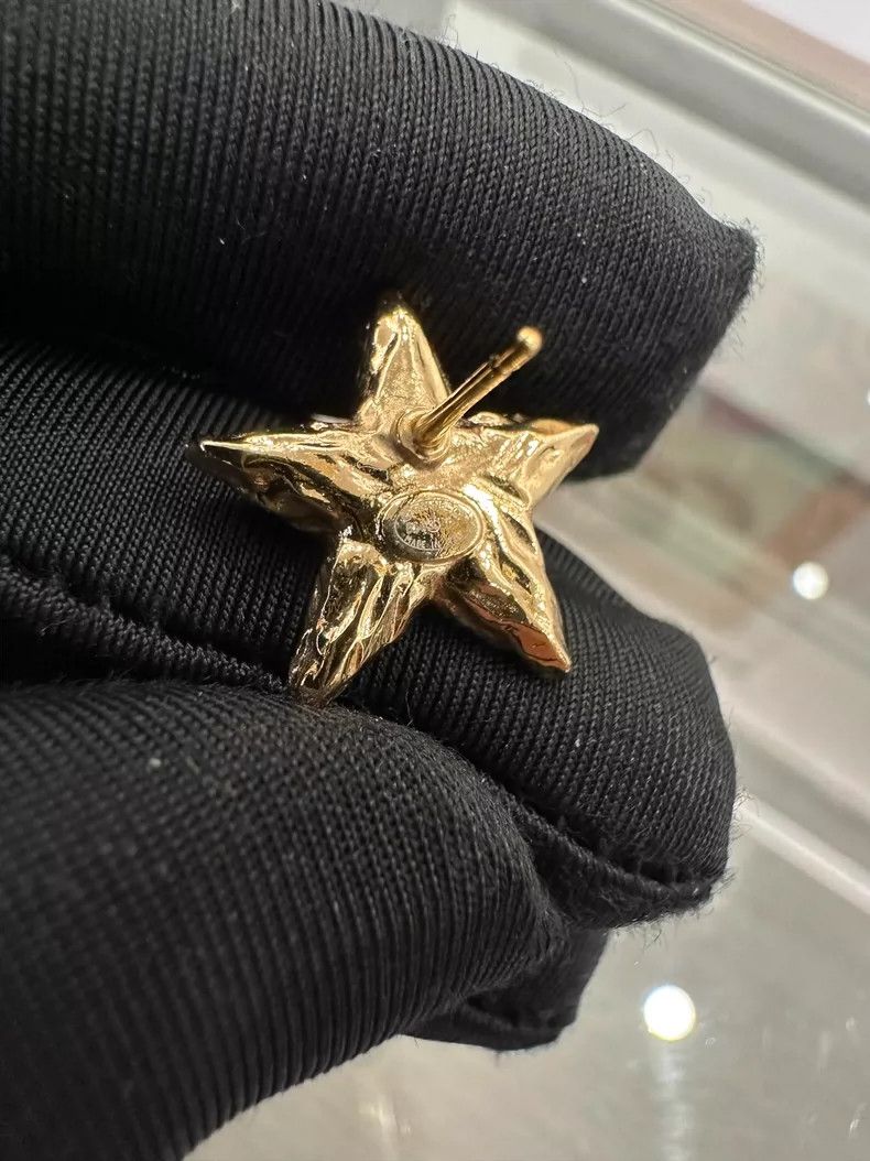 Chanel Chanel Gold Star Earrings with Double C Logo Size ONE SIZE - 4 Thumbnail