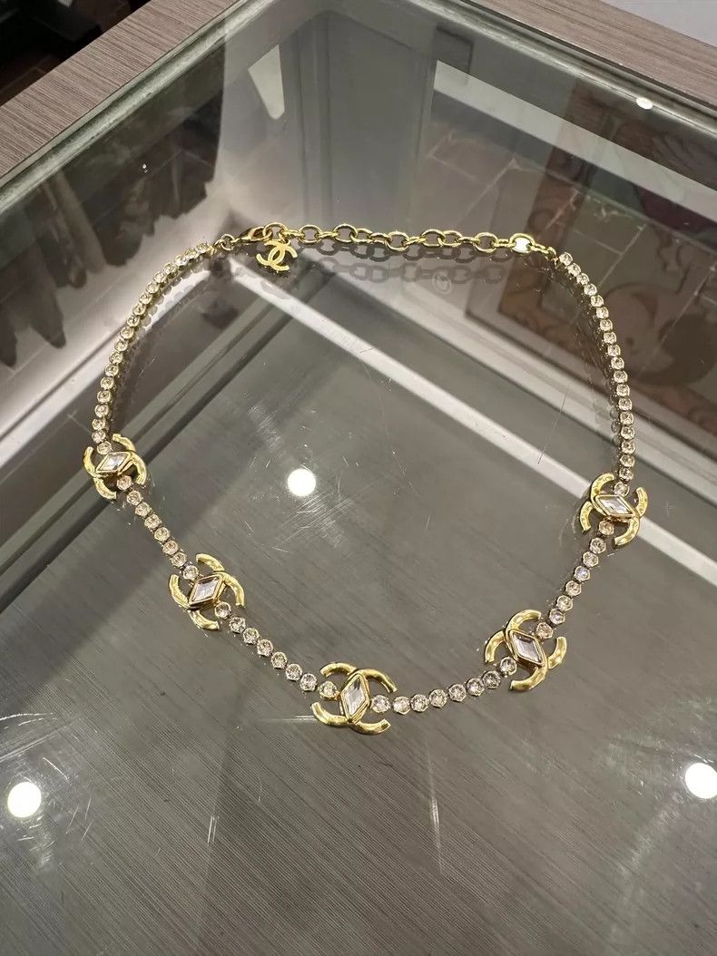 Chanel Chanel Gold Double C Choker Necklace Size ONE SIZE - 3 Thumbnail