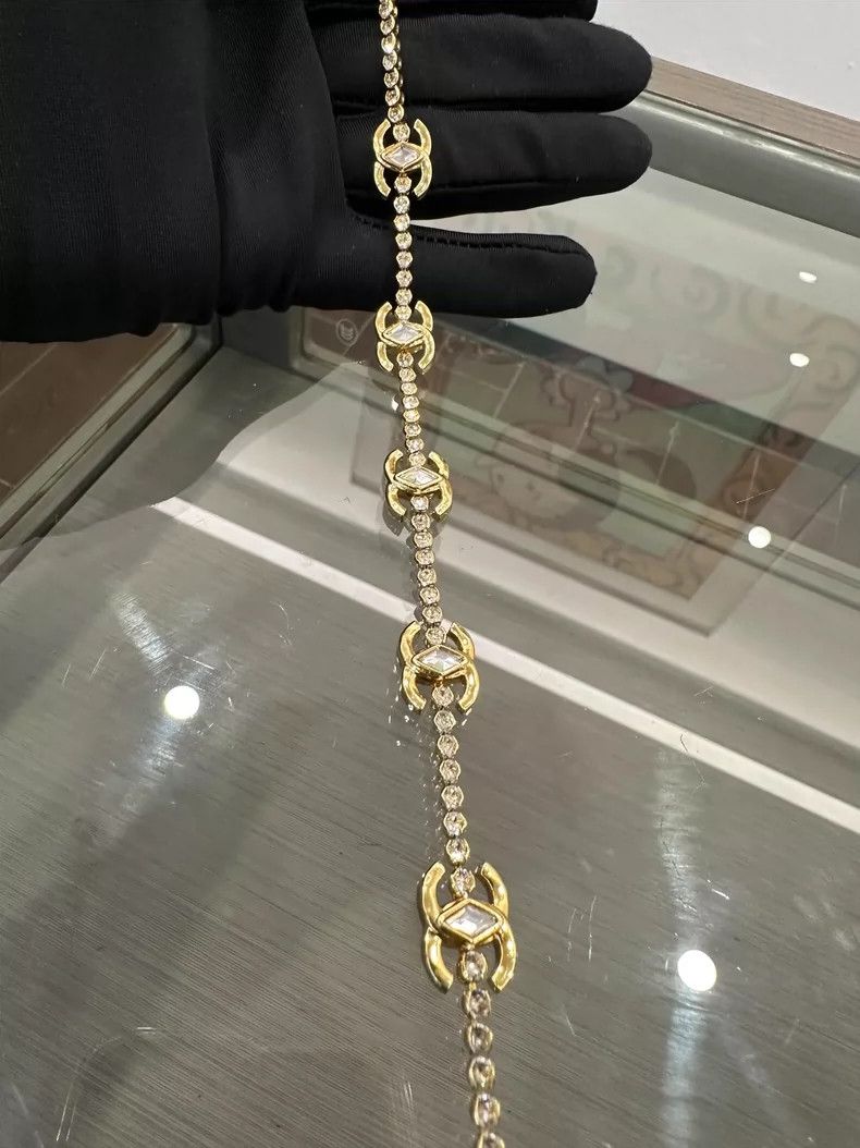 Chanel Chanel Gold Double C Choker Necklace Size ONE SIZE - 6 Thumbnail