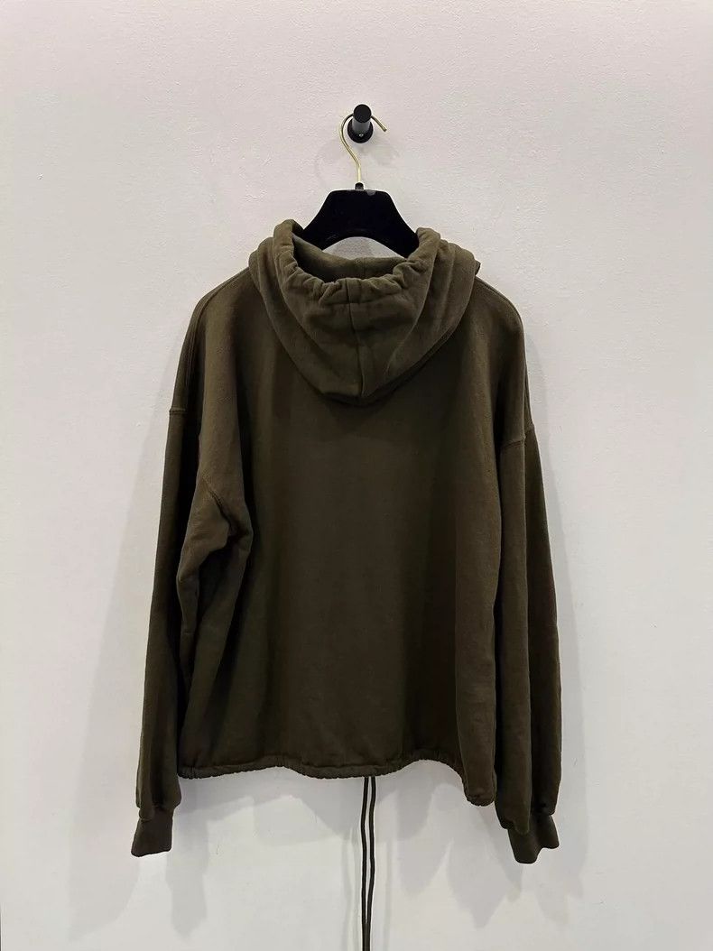Celine Celine Paris Green Logo Hoodie with Drawstring Size XS / US 0-2 / IT 36-38 - 2 Thumbnail
