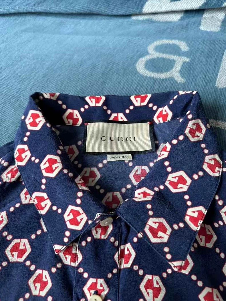 Gucci Gucci Printed Short Sleeve Shirt Size L / US 10 / IT 46 - 3 Thumbnail