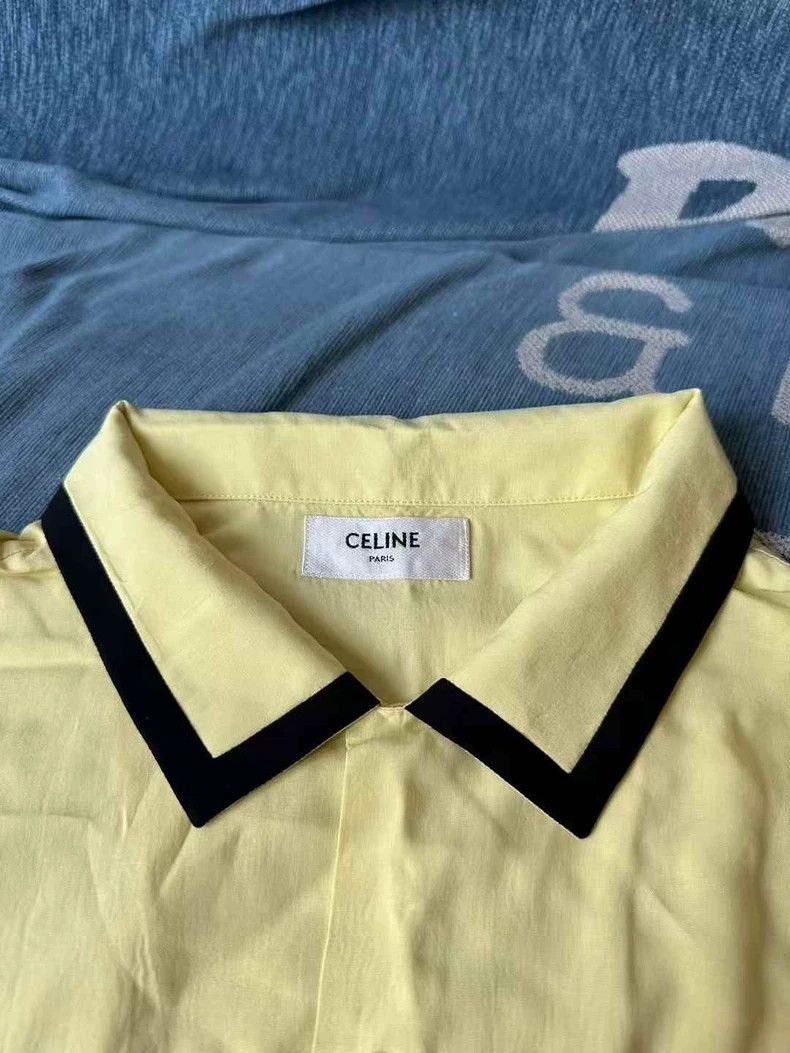 Celine Celine Embroidered Logo Short Sleeve Shirt Size XL / US 12-14 / IT 48-50 - 2 Thumbnail