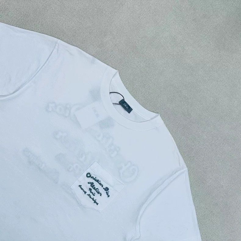 Dior DIOR Embroidered Logo Short Sleeve T-Shirt Size L / US 10 / IT 46 - 3 Thumbnail