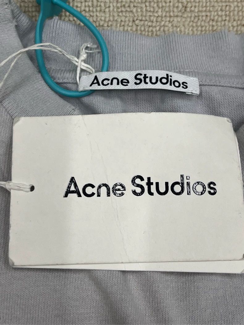 Acne Studios Acne Studios Logo Long Sleeve T-Shirt Grey Size M / US 6-8 / IT 42-44 - 5 Thumbnail