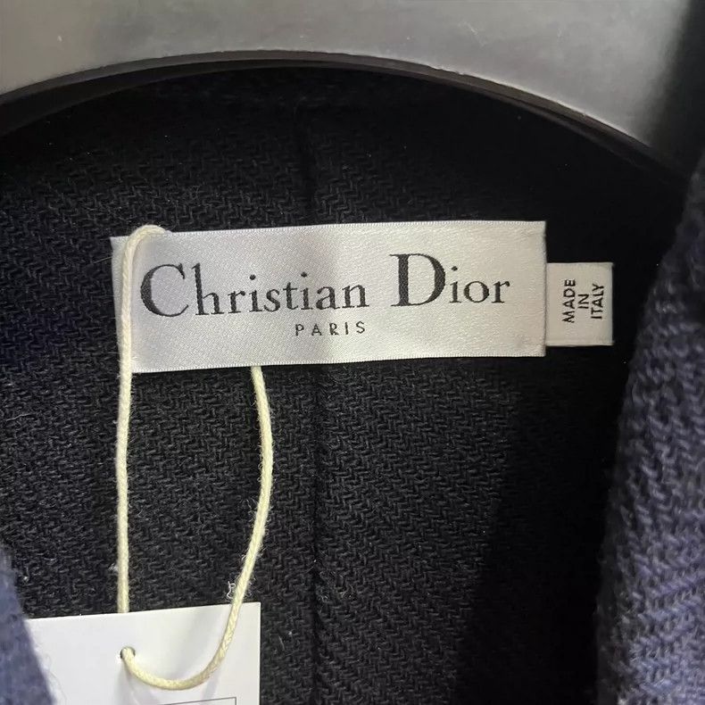 Dior Dior Navy Double-Breasted Logo Jacket Size M / US 6-8 / IT 42-44 - 3 Thumbnail