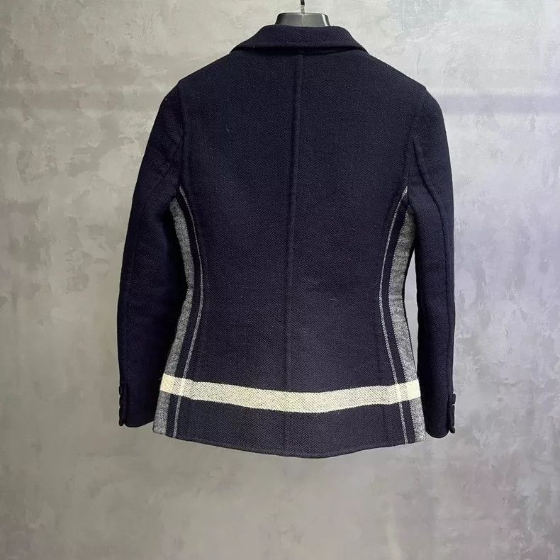 Dior Dior Navy Double-Breasted Logo Jacket Size M / US 6-8 / IT 42-44 - 2 Thumbnail
