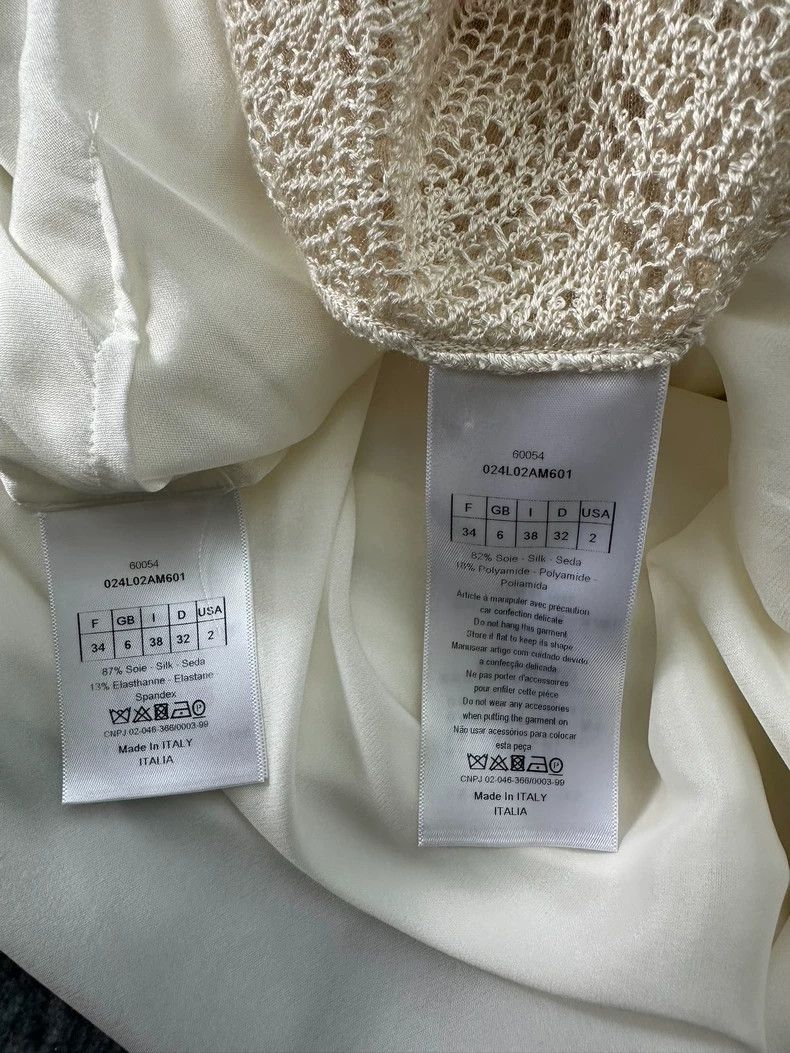 Dior Dior Lace Silk Two-Piece Dress Set Size S / US 4 / IT 40 - 4 Thumbnail