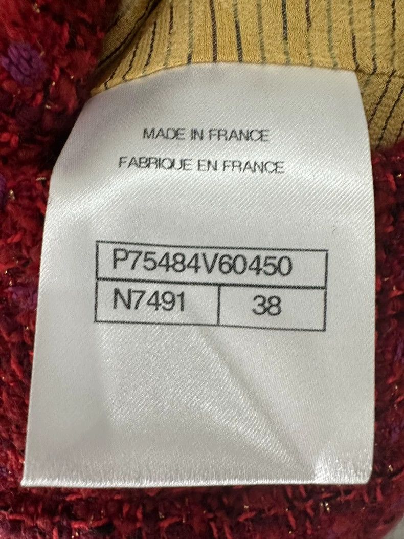 Chanel Chanel Red Woven Chain Outerwear Jacket Size M / US 6-8 / IT 42-44 - 3 Thumbnail