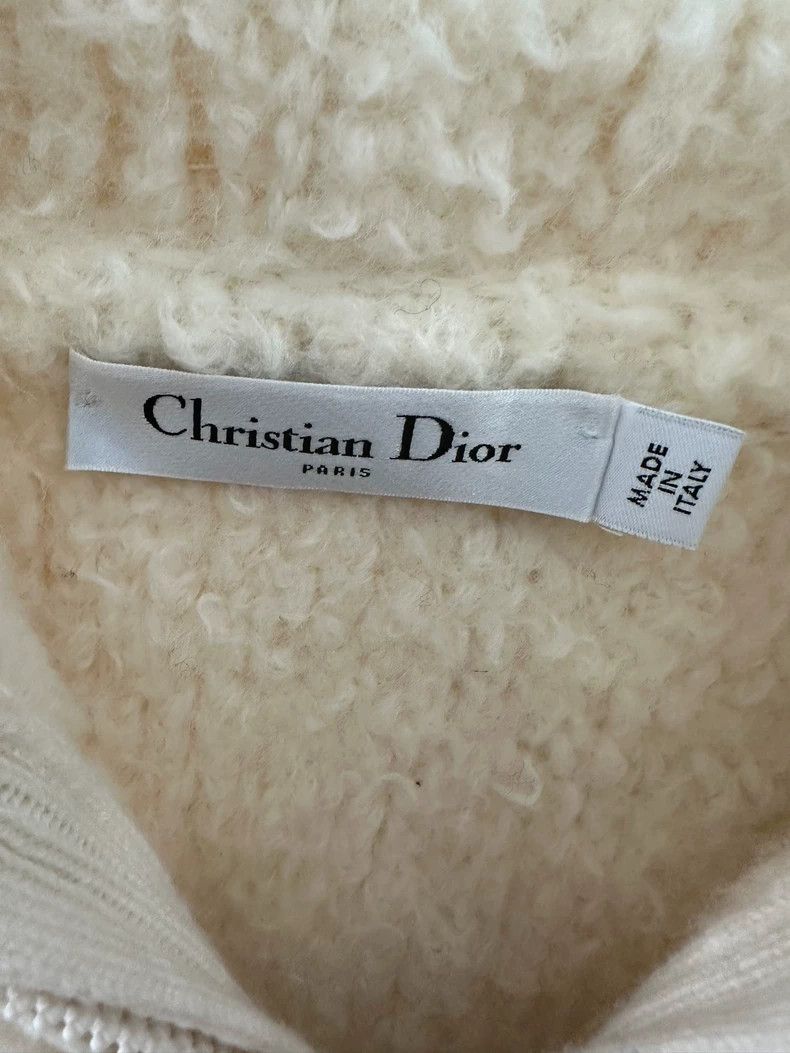 Dior Dior Hooded Shearling Jacket with Logo Size S / US 4 / IT 40 - 3 Thumbnail