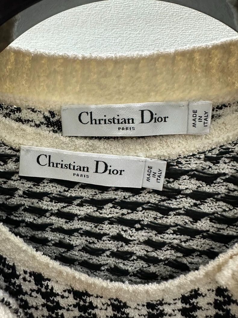 Dior Dior New Black and White Houndstooth Cardigan Size M / US 6-8 / IT 42-44 - 2 Thumbnail