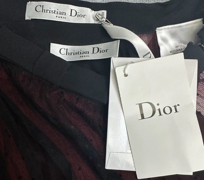 Dior Dior Bow Dots Layered Tulle Long Skirt Size 34" / US 12 / IT 48 - 3 Thumbnail