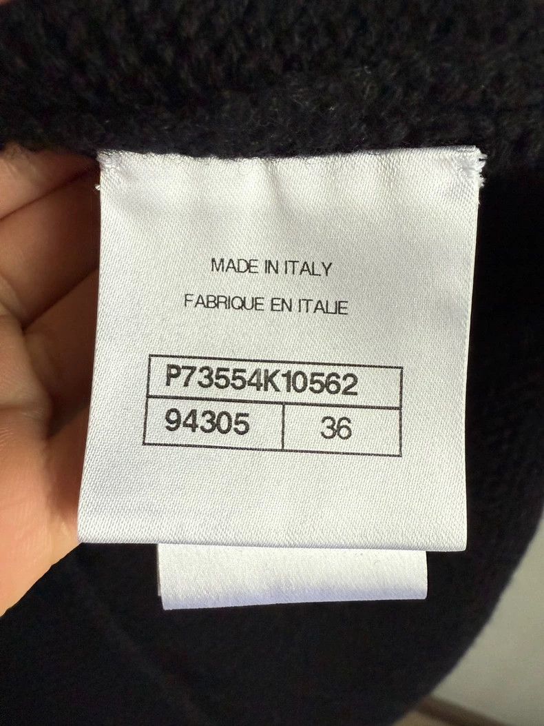 Chanel Chanel Black Cashmere Knit Cardigan Outerwear Size S / US 4 / IT 40 - 3 Thumbnail