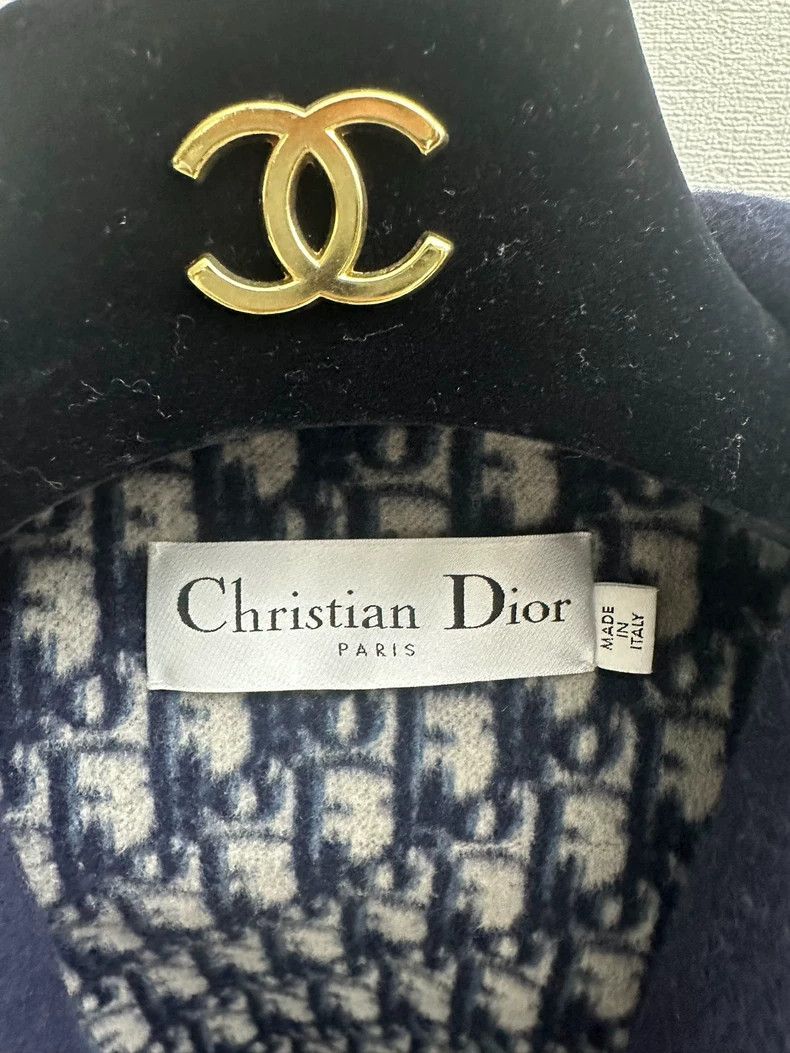 Dior Dior Navy Blue Cashmere Vest with Belt Size M / US 6-8 / IT 42-44 - 3 Thumbnail