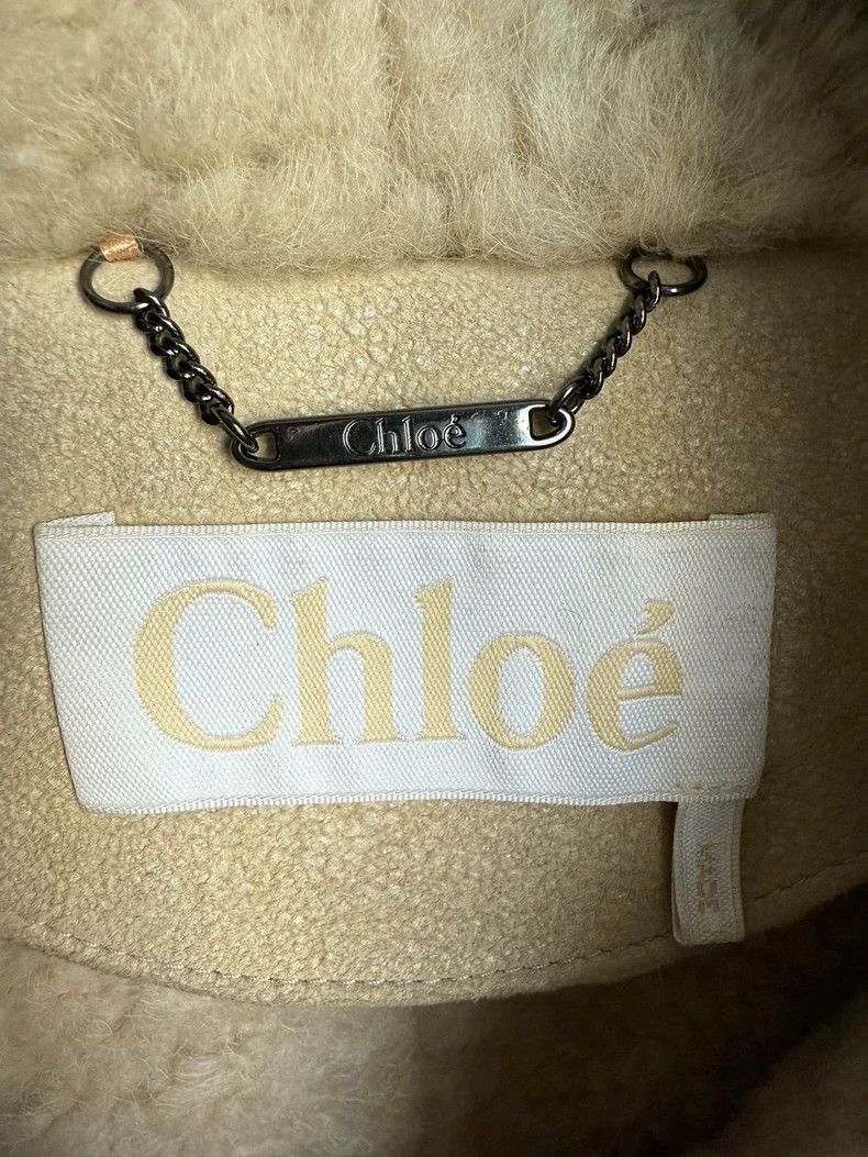 Chloe Chloe Hooded Shearling Jacket Outerwear Size S / US 4 / IT 40 - 2 Thumbnail