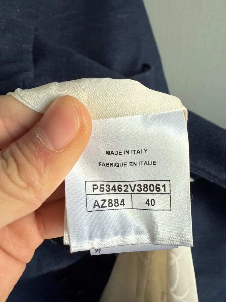 Chanel Chanel Long Blue Double-Breasted Denim Coat Size L / US 10 / IT 46 - 3 Thumbnail
