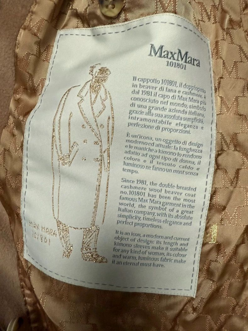 Max Mara Maxmara Beige Double-Breasted Coat Size S / US 4 / IT 40 - 3 Thumbnail