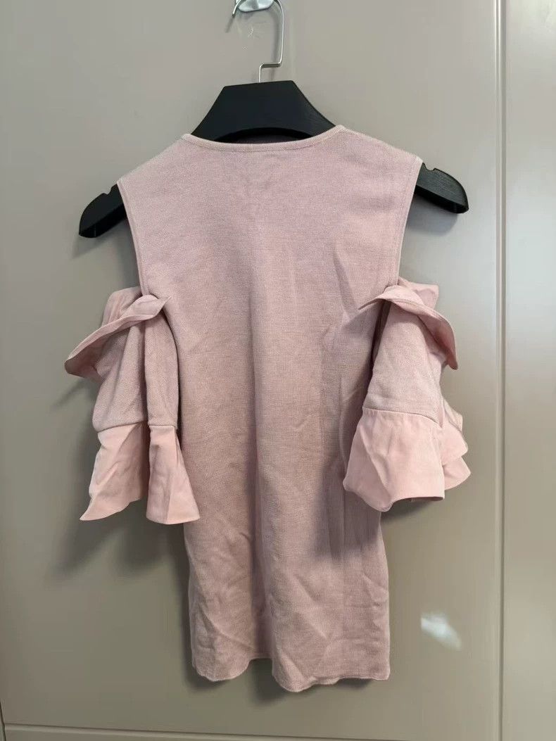 Louis Vuitton Louis Vuitton Pink Ruffled Sleeve Dress Size S / US 4 / IT 40 - 2 Thumbnail