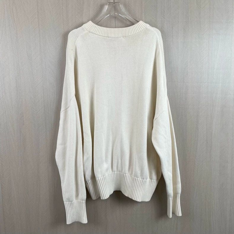 AMI Classic Heart Wool Sweater in White Size M / US 6-8 / IT 42-44 - 2 Thumbnail