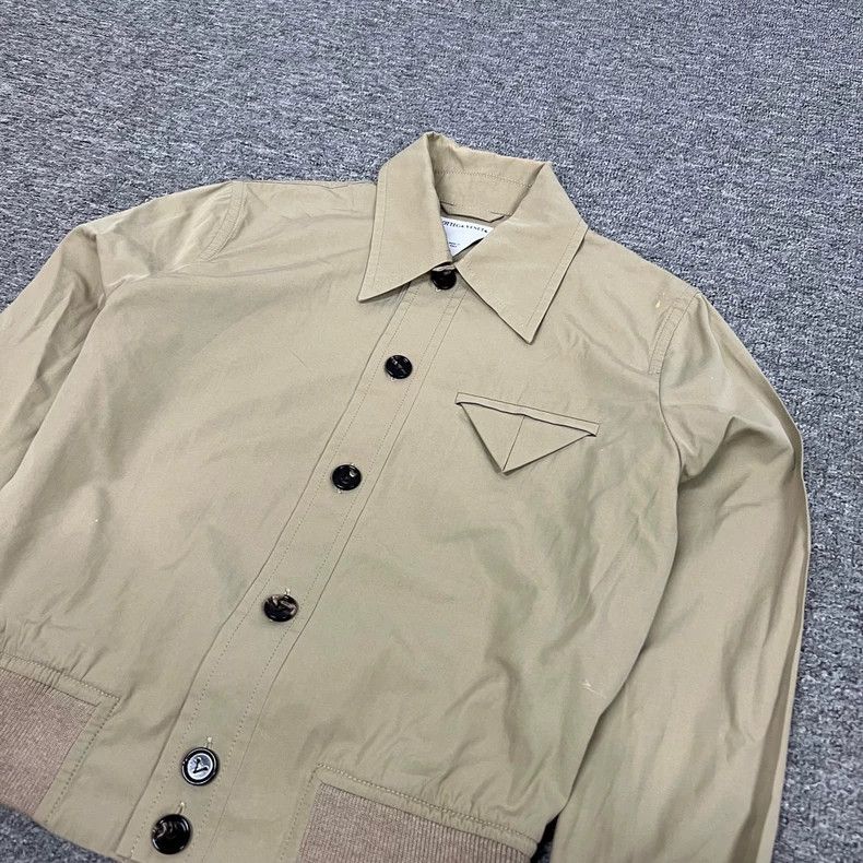 Bottega Veneta Bottega Veneta Crop Khaki Jacket Size M / US 6-8 / IT 42-44 - 5 Thumbnail