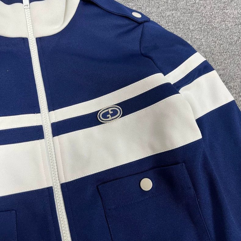 Gucci Gucci Color Block Jacket with Double G Logo Size XXS / US 00 / IT 34 - 4 Thumbnail