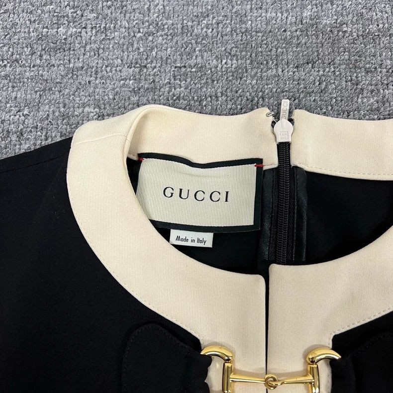 Gucci Gucci Color Block Dress with Horsebit Detail Size S / US 4 / IT 40 - 4 Thumbnail