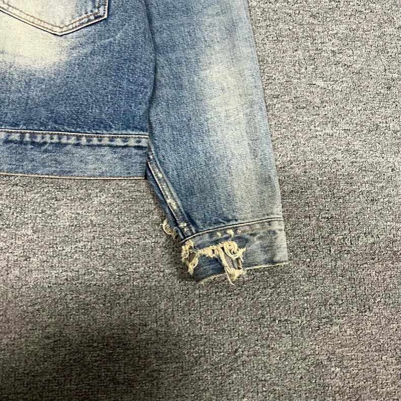 Maison Margiela Maison Margiela Distressed Denim Jacket Size L / US 10 / IT 46 - 4 Thumbnail