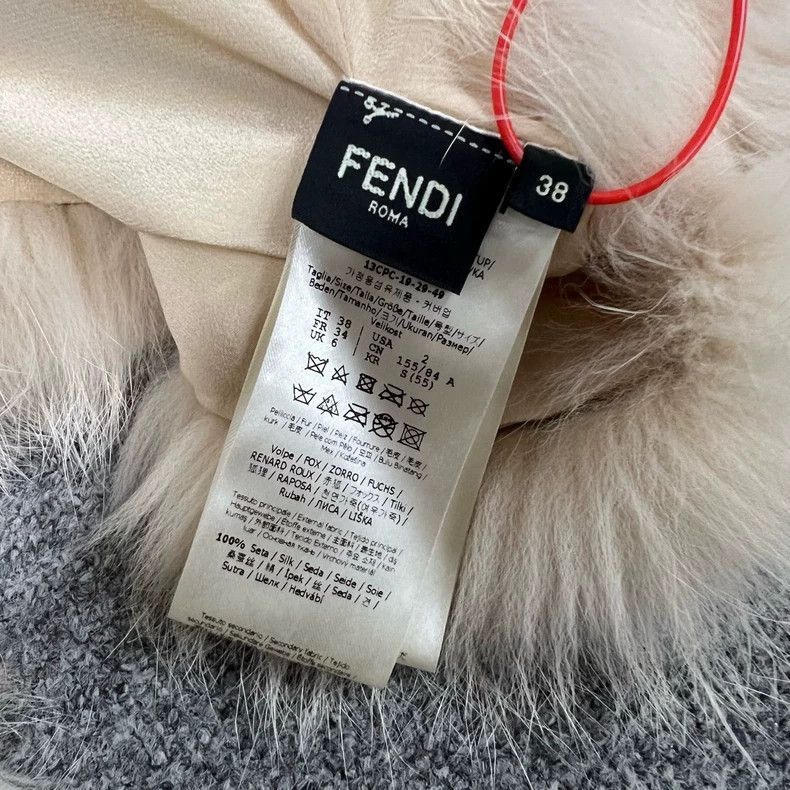 Fendi Fendi Fox Fur Cape with Silk Collar Size M / US 6-8 / IT 42-44 - 5 Thumbnail