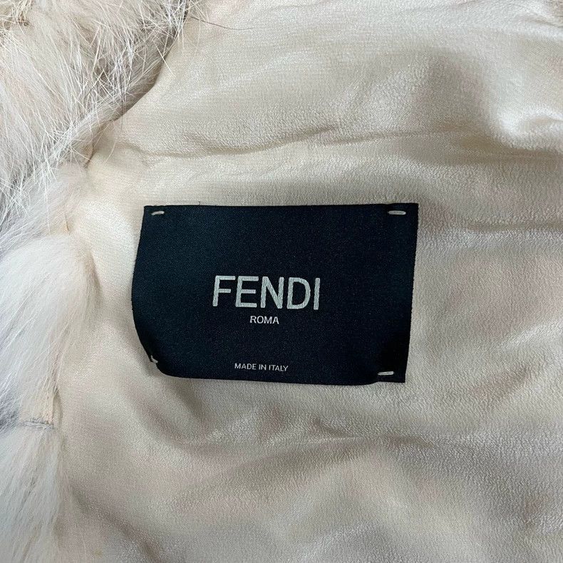 Fendi Fox Fur Cape with Silk Collar