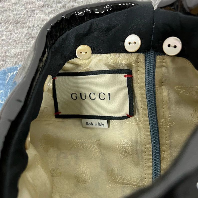 Gucci Gucci Monogram Print Dress with Detachable Collar Size L / US 10 / IT 46 - 5 Thumbnail