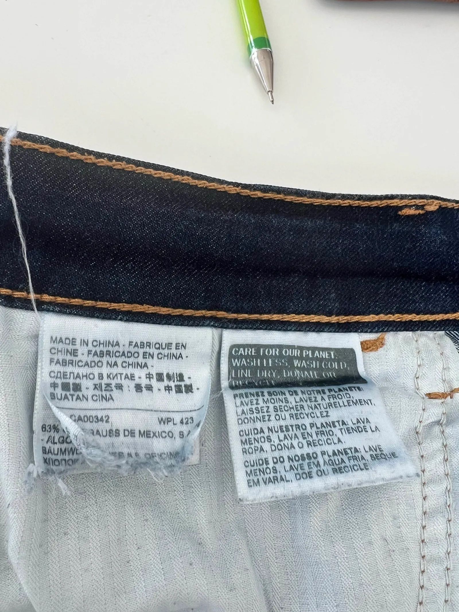 Levi's Lewis High Rise Skinny Jeans Size 29" - 3 Thumbnail