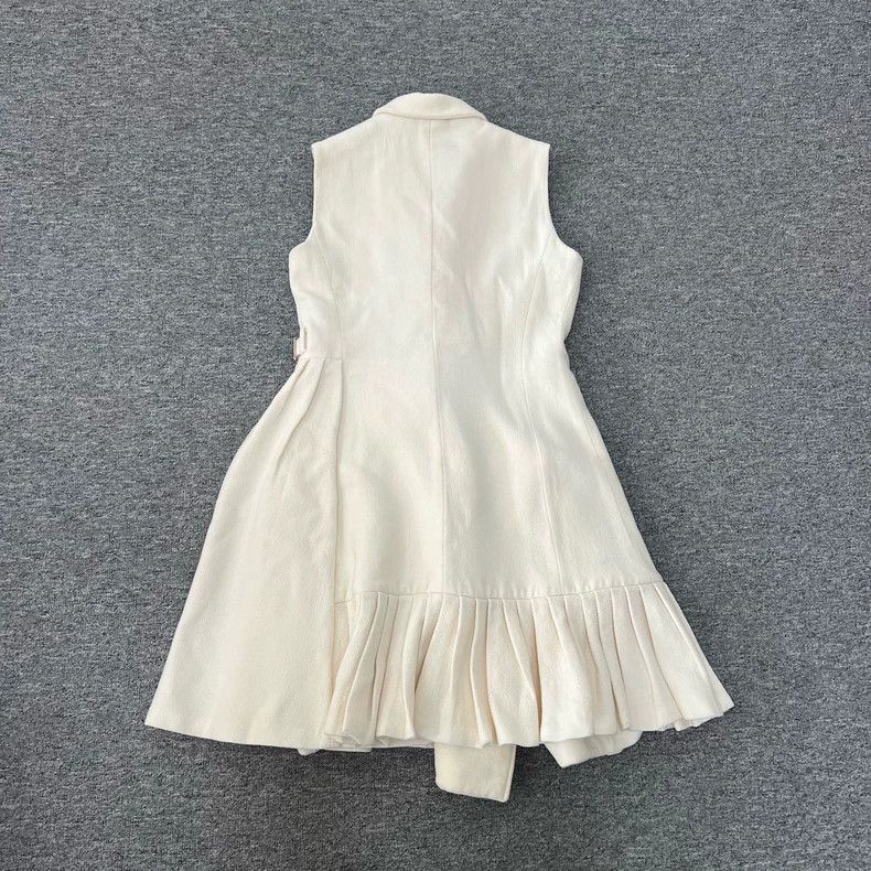 Dior Dior Sleeveless Wool Silk Belted Dress Size M / US 6-8 / IT 42-44 - 4 Thumbnail