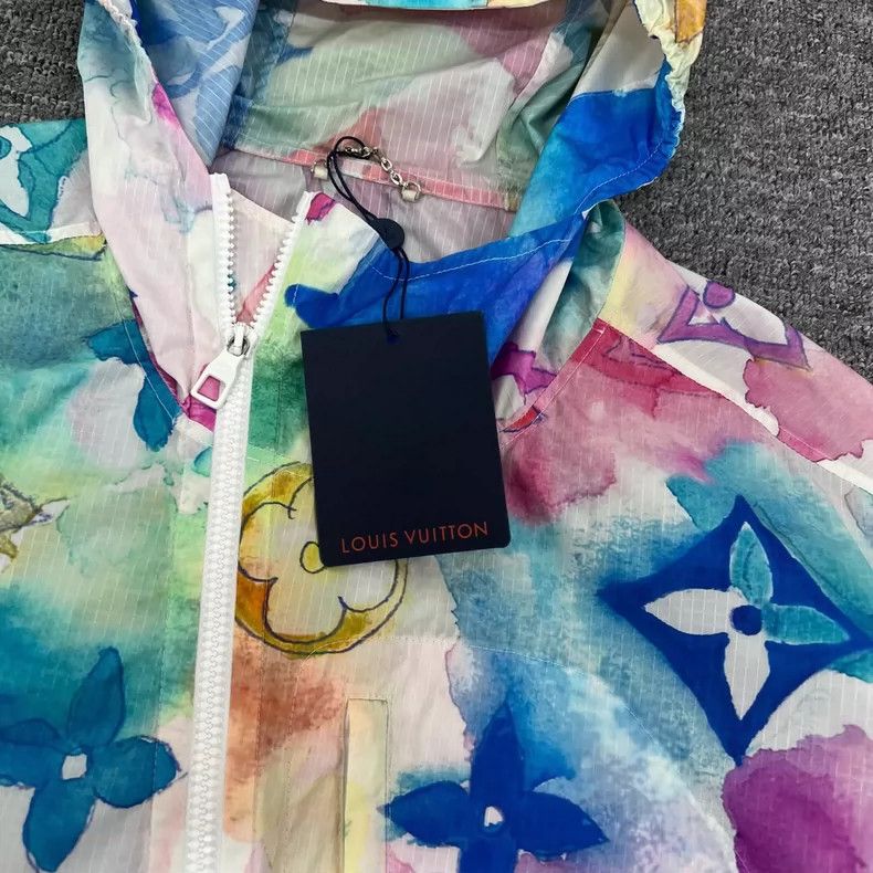 Louis Vuitton Louis Vuitton Colorful Watercolor Windbreaker Jacket Size XL / US 12-14 / IT 48-50 - 4 Thumbnail
