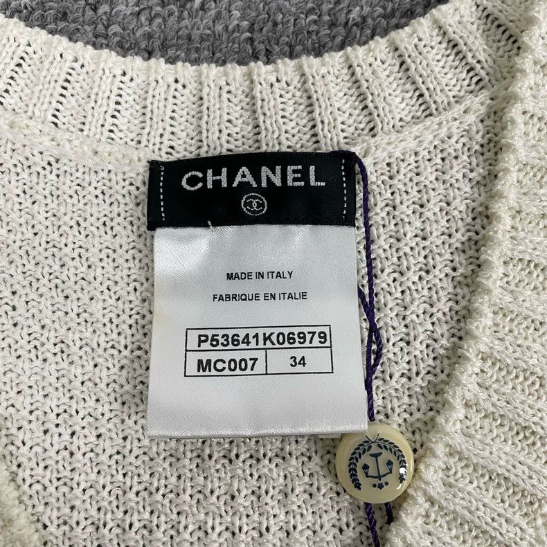 Chanel Chanel Striped Knitted Vest in Classic Style Size XS / US 0-2 / IT 36-38 - 5 Thumbnail