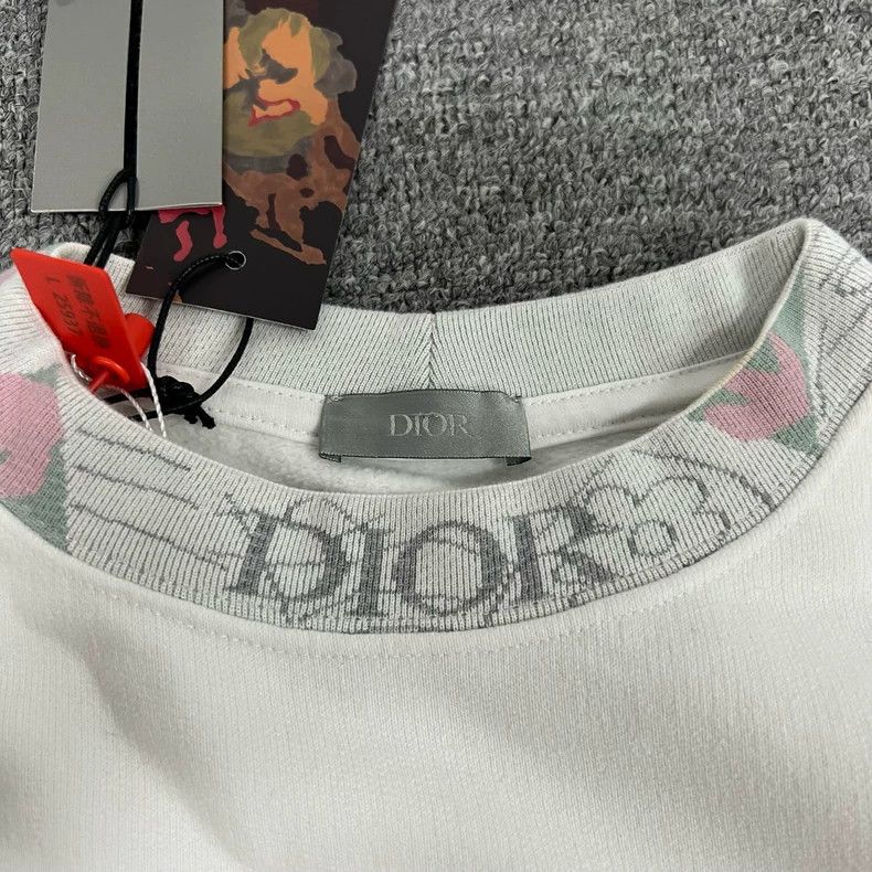 Dior Dior Logo White Crew Neck Sweatshirt Size XXS / US 00 / IT 34 - 5 Thumbnail