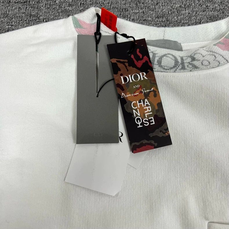 Dior Dior Logo White Crew Neck Sweatshirt Size XXS / US 00 / IT 34 - 4 Thumbnail