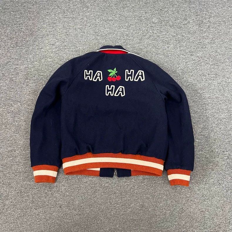 Gucci Gucci Cherry Logo Wool Baseball Jacket Size M / US 6-8 / IT 42-44 - 2 Thumbnail