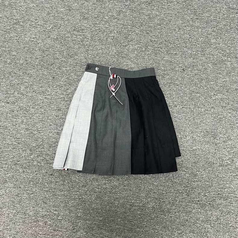 Thom Browne Thom Browne Colorblock Pleated Skirt Size 36 Size 36" / US 14 / IT 50 - 2 Thumbnail