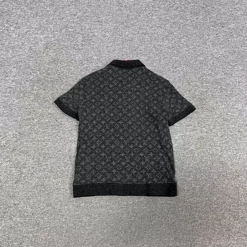 Louis Vuitton Louis Vuitton Printed Wool Silk Knit Polo Shirt Size S / US 4 / IT 40 - 2 Thumbnail