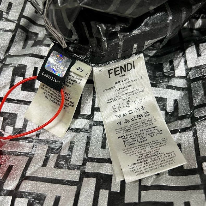 Fendi Fendi Limited Edition Double F Print Skirt Size 38" / US 16 / IT 52 - 5 Thumbnail