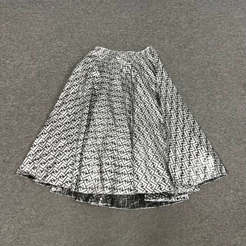 Fendi Fendi Limited Edition Double F Print Skirt Size 38" / US 16 / IT 52 - 2 Thumbnail