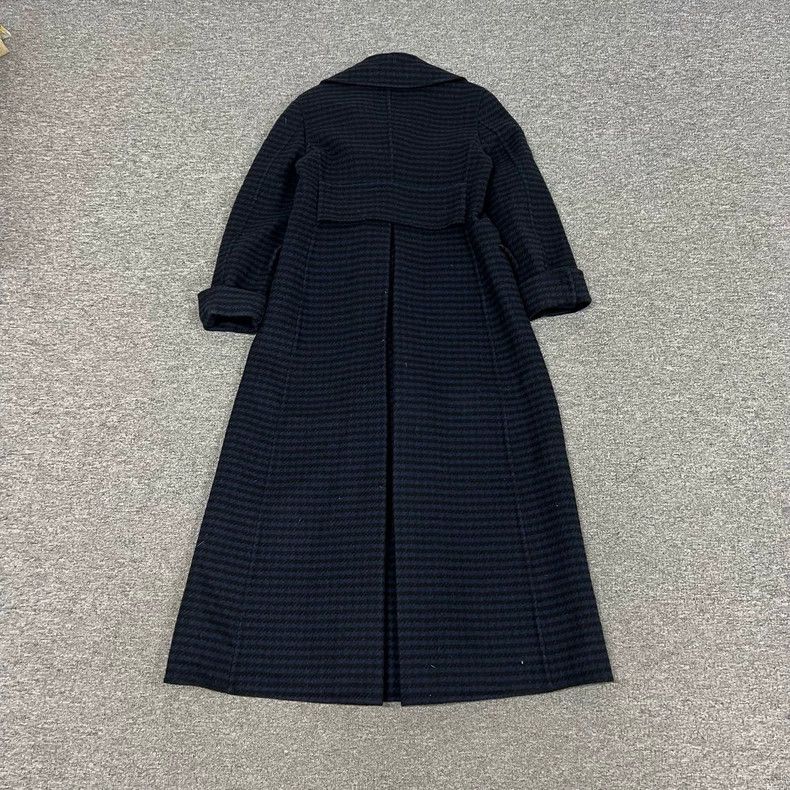 Dior Dior Houndstooth Long Coat with Lapel Size S / US 4 / IT 40 - 2 Thumbnail
