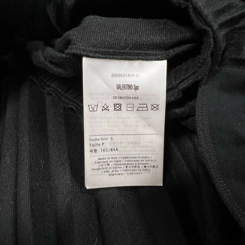 Valentino Valentino Logo Long Dress in Black Size S / US 4 / IT 40 - 7 Thumbnail